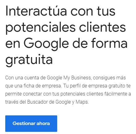 Crear cuenta google my business